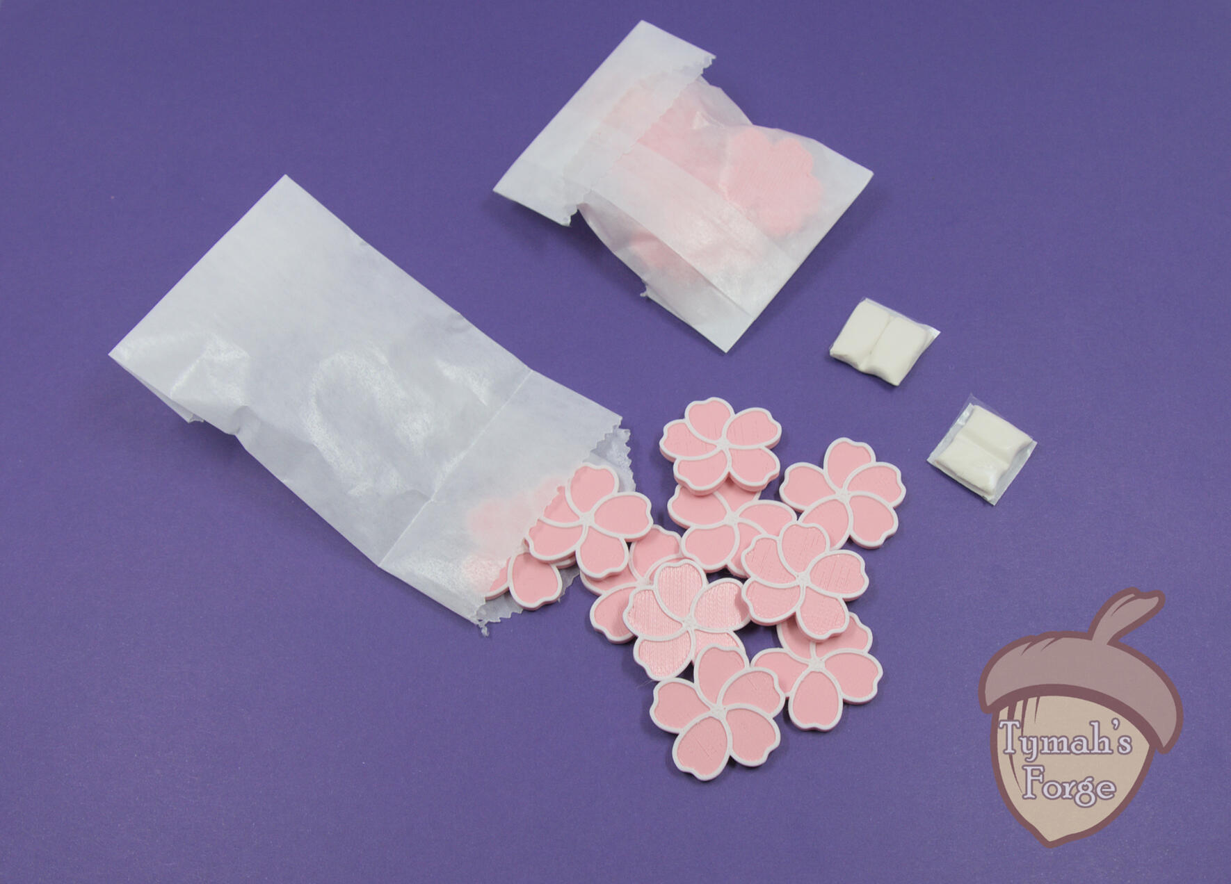 [listing photo of plate bags with visible putty]